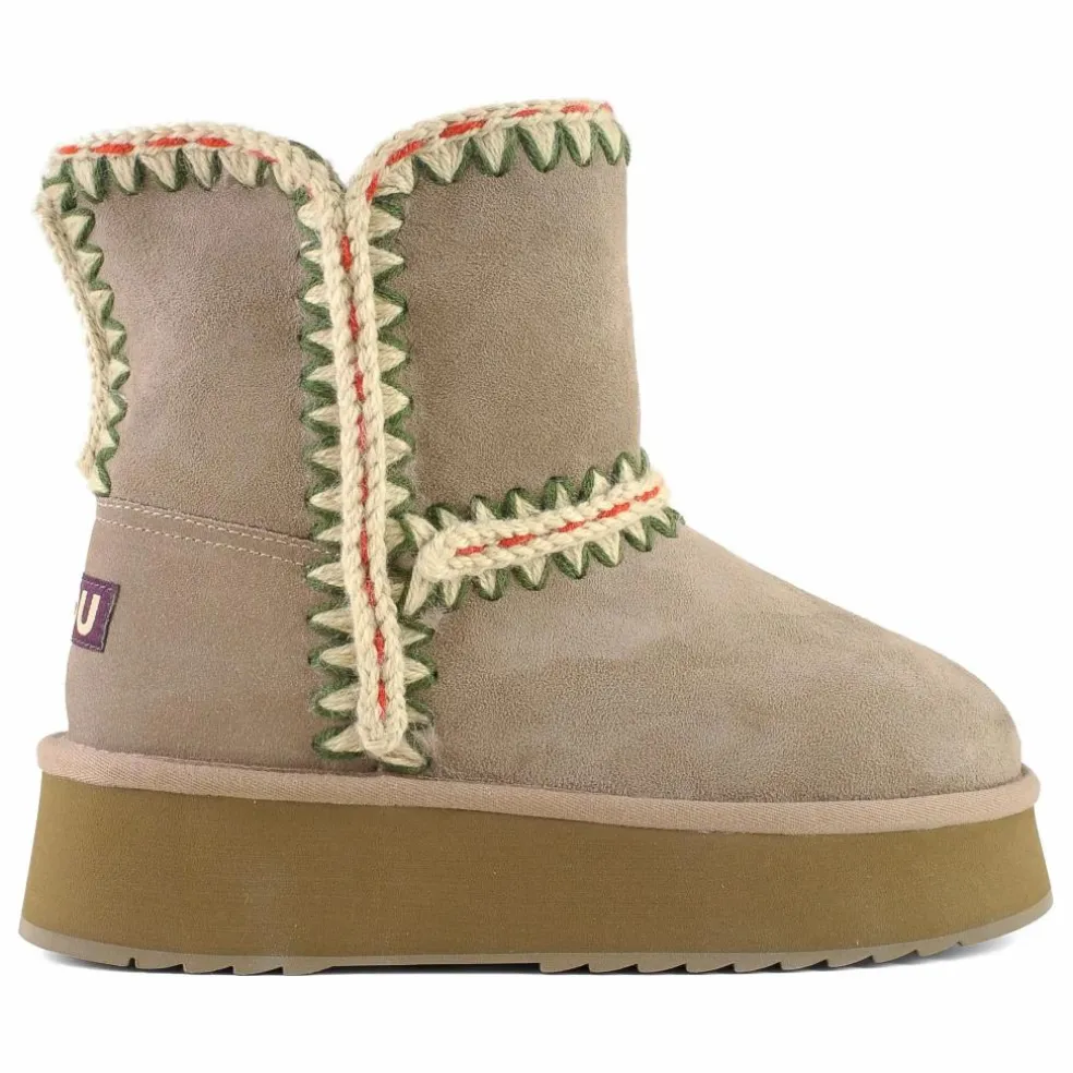 Boots Compensées Norfolk Suède | Gris