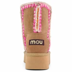 Boots Compensées Norfolk Suède | Rose