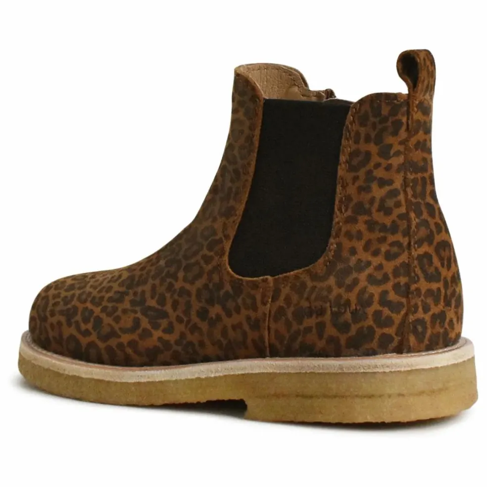 Boots Du Cos Léopard | Marron