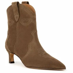Boots Eloisa Suède | Brun kaki