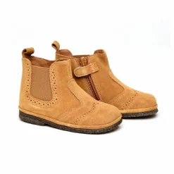 Boots en Daim Zip | Caramel