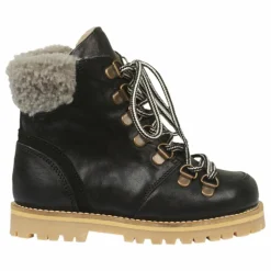 Boots Fourrées Lacets | Noir