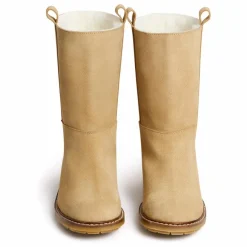 Boots Gab en cuir blanc | Beige