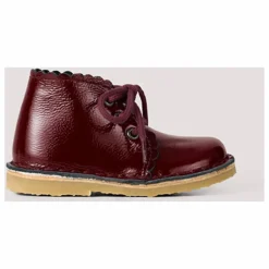 Boots Lacets Scallop | Bordeaux