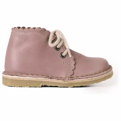 Boots Lacets Scallop | Rose