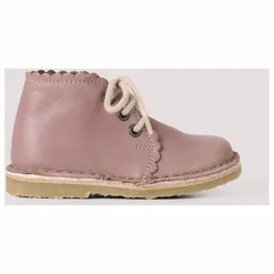 Boots Lacets Scallop | Rose
