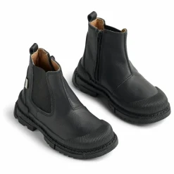 Boots Saida Tex Cuir | Noir