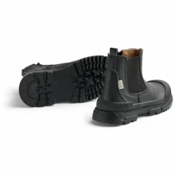 Boots Saida Tex Cuir | Noir