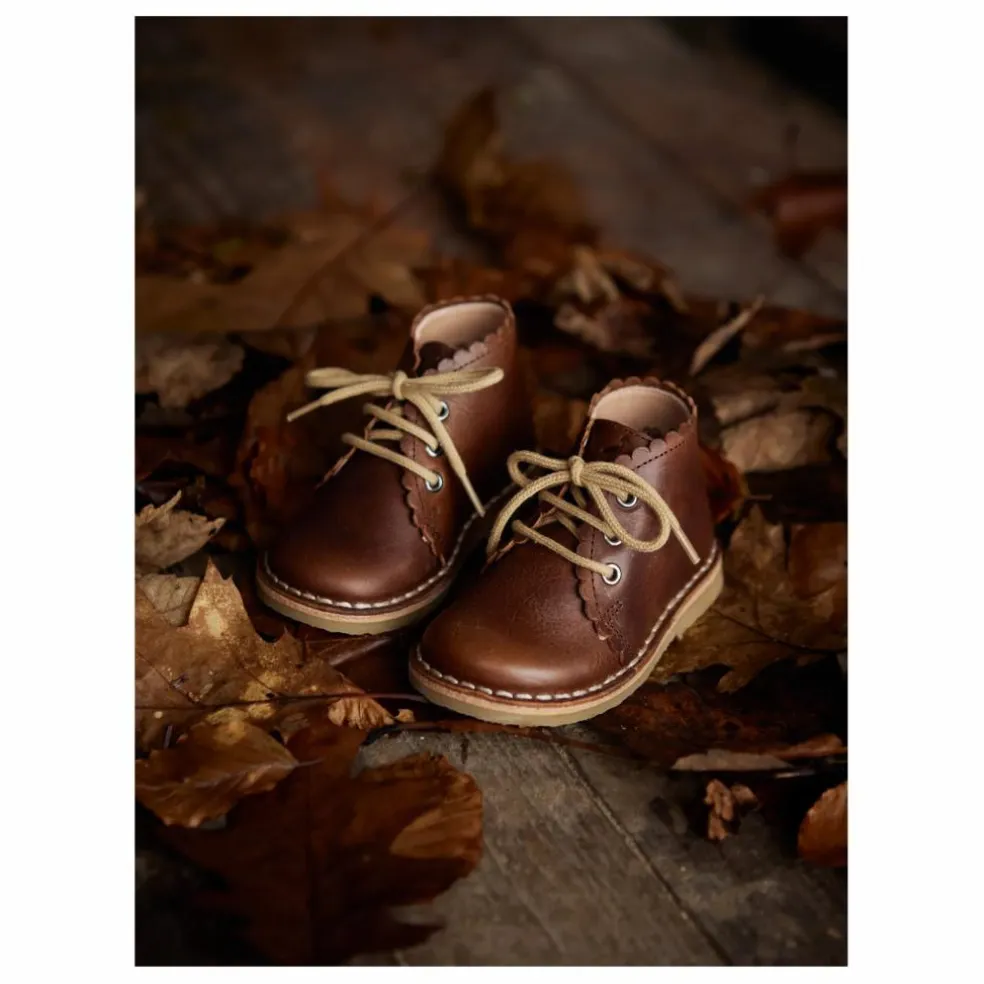 Boots Scallop | Marron