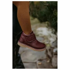 Boots Scratchs Scallop | Bordeaux