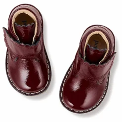 Boots Scratchs Scallop | Bordeaux