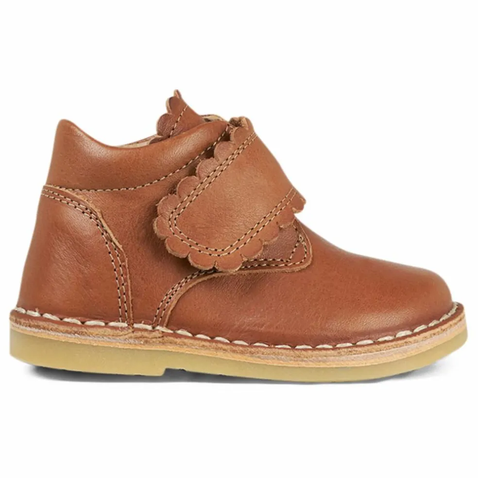 Boots Scratchs Scallop | Cognac