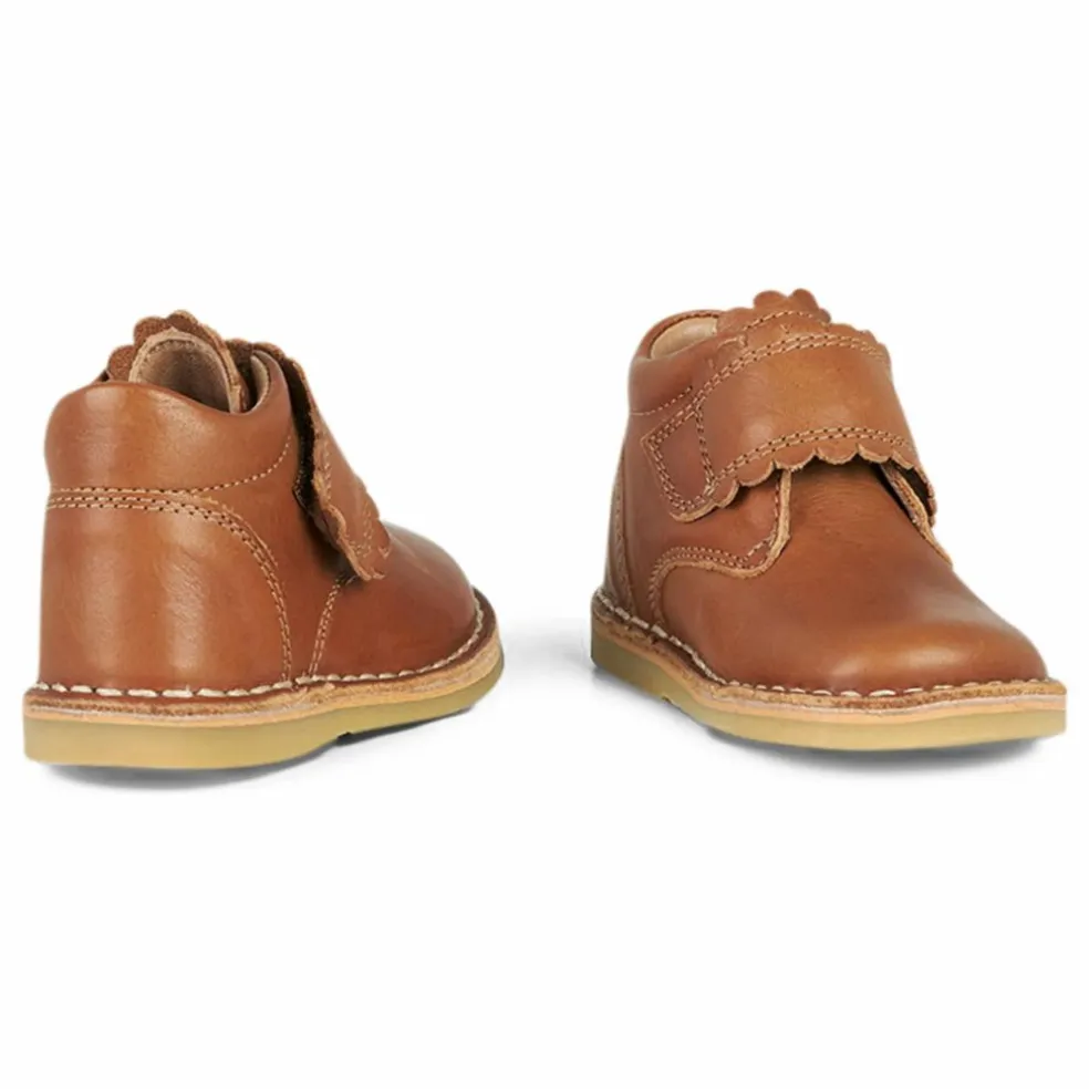 Boots Scratchs Scallop | Cognac