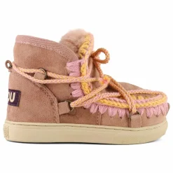Boots Sneakers Lacets Scoubidoo Suède | Vieux Rose
