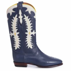 Boots Texas Calf | Bleu foncé