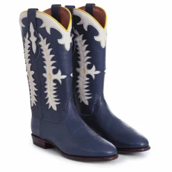 Boots Texas Calf | Bleu foncé