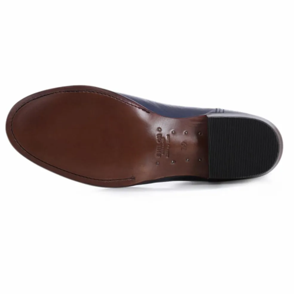 Boots Texas Calf | Bleu foncé