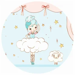 Boîte à bijoux Ballerine en scène | Bleu ciel