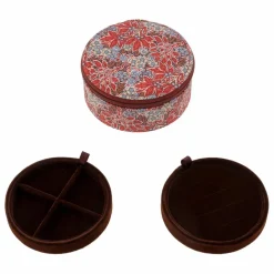 Boîte à Bijoux Ronde MW Liberty Aubrey Forest | Rouge