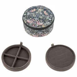 Boîte à Bijoux Ronde MW Liberty Strawberry Thief | Noir
