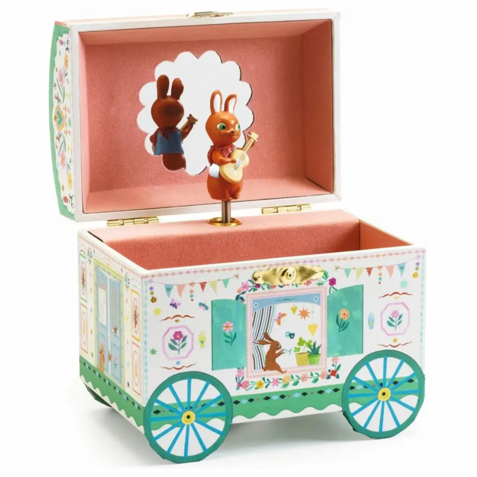 Boîte à bijoux Roulotte enchantée | Vieux Rose