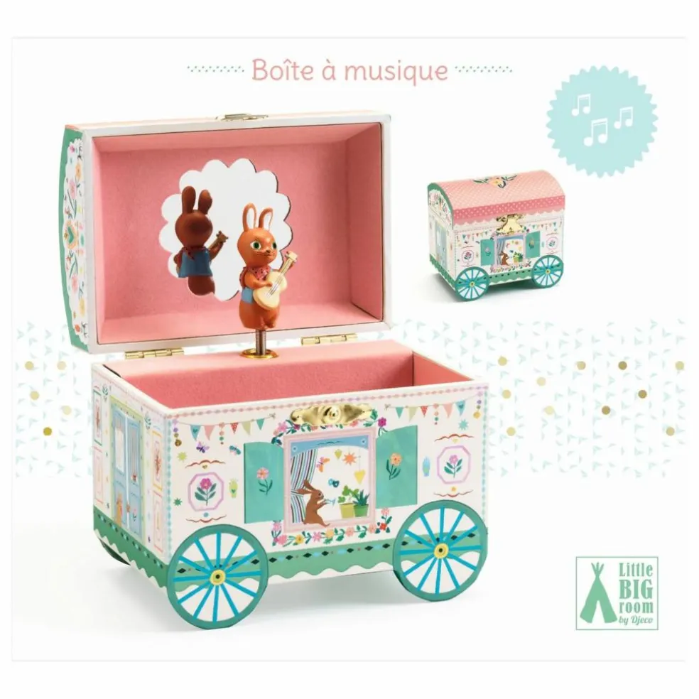 Boîte à bijoux Roulotte enchantée | Vieux Rose