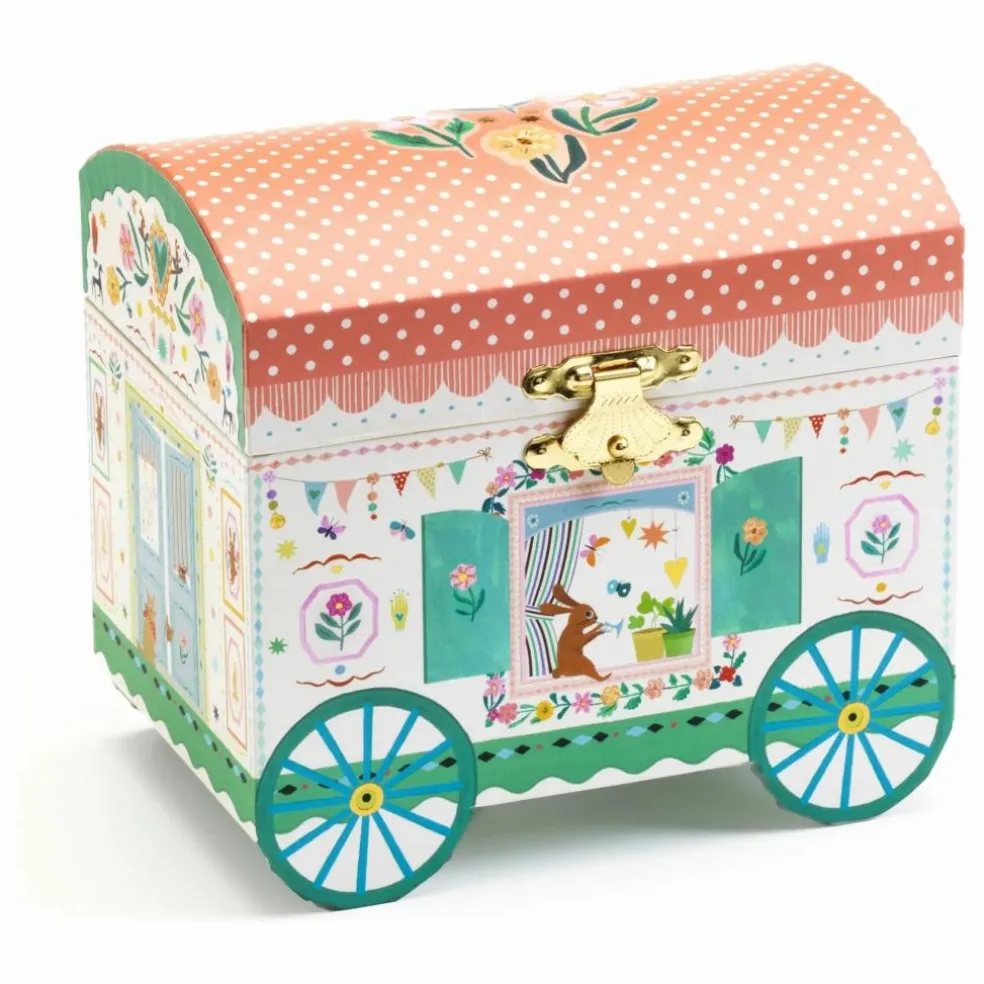 Boîte à bijoux Roulotte enchantée | Vieux Rose