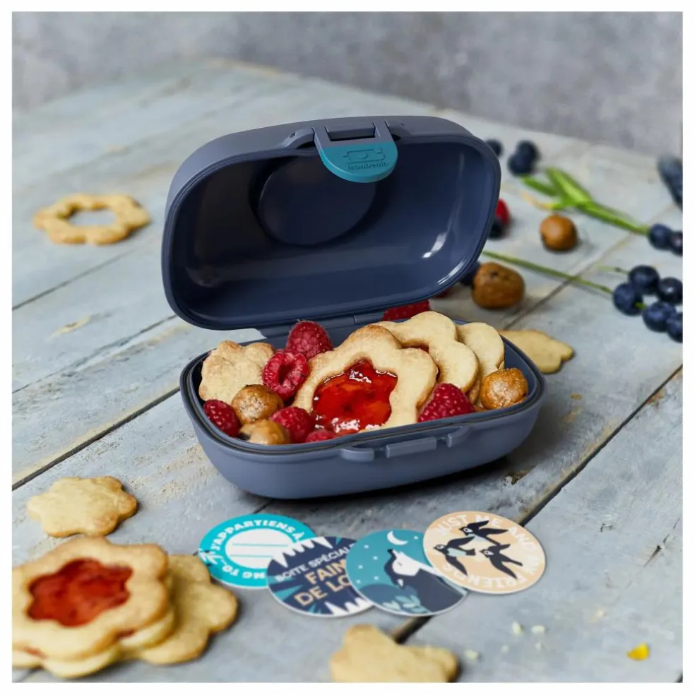 Boîte à goûter Gram Loup | Bleu