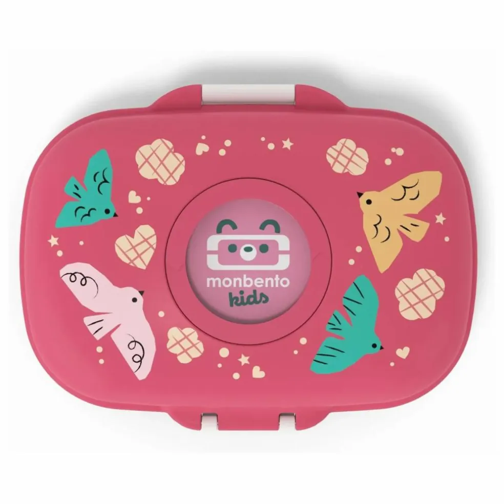 Boîte à goûter MB Gram Oiseaux | Rose