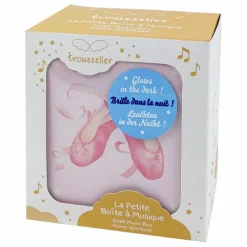 Boîte à musique phosphorenscente Ballerine | Rose