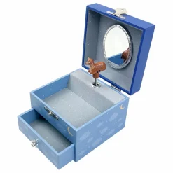 Boîte à musique phosphorenscente Renard | Bleu