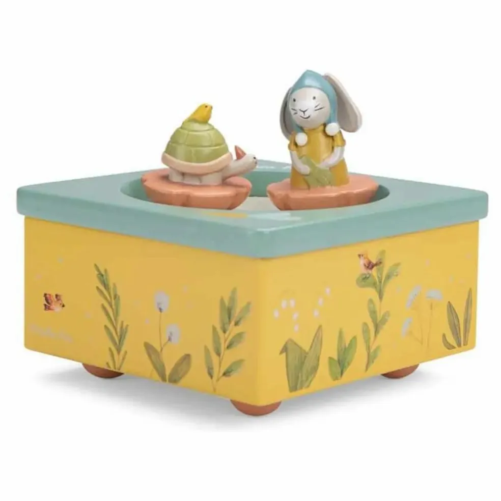 Boîte à musique Trois Petits Lapins | Bleu Clair