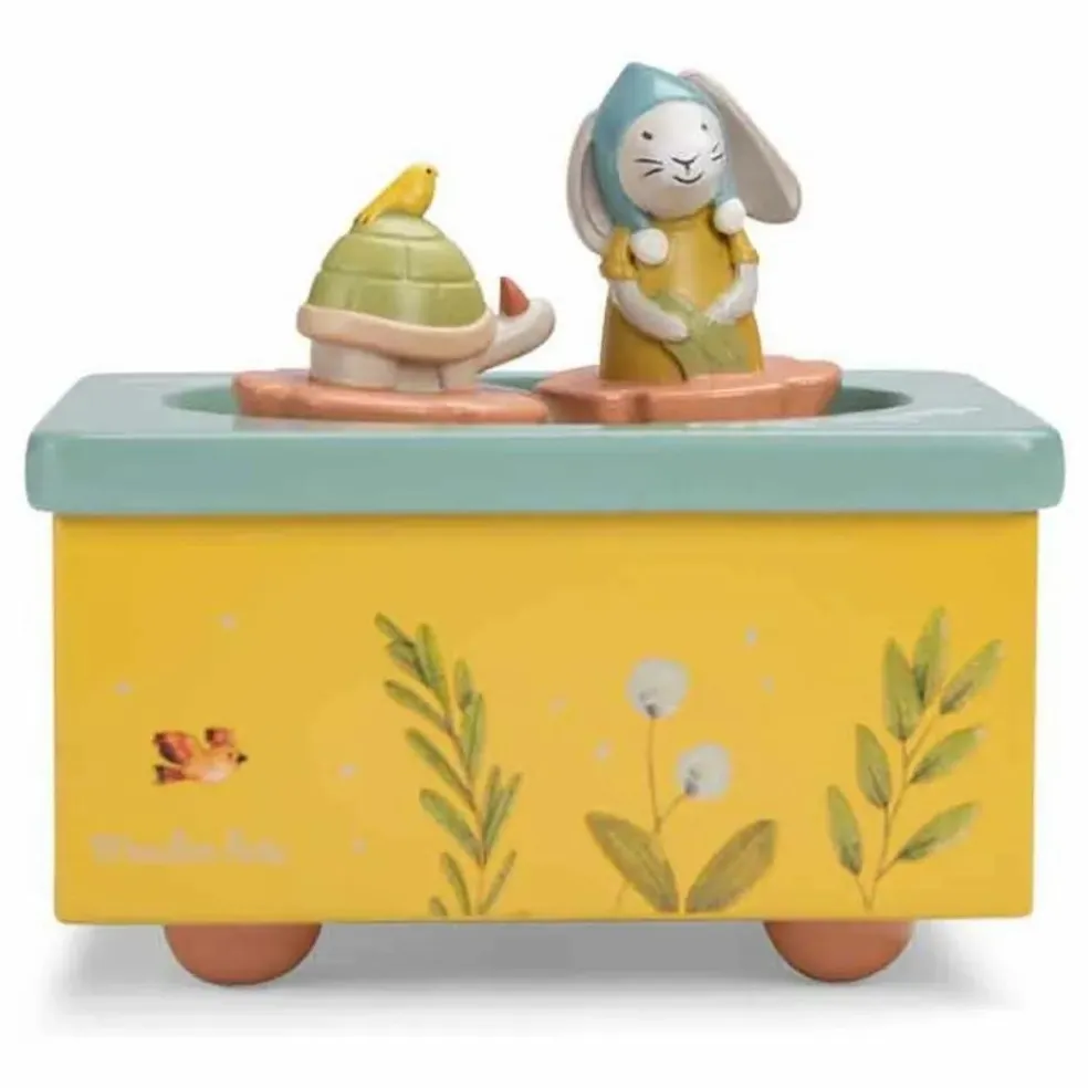 Boîte à musique Trois Petits Lapins | Bleu Clair