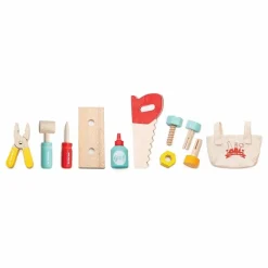 Boîte à outils en bois et ses 11 accessoires