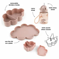 Boîte à repas et sa gourde | Rose