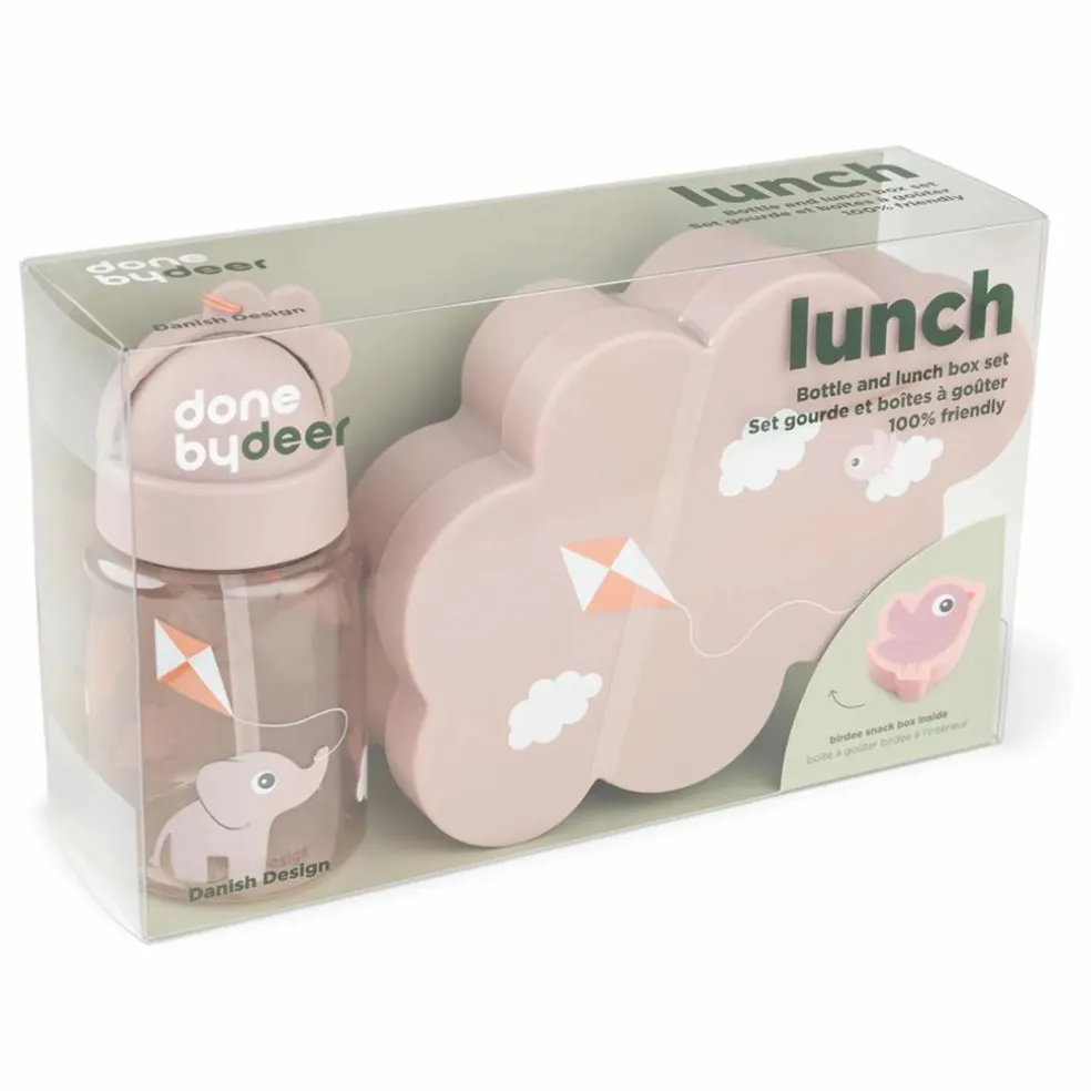 Boîte à repas et sa gourde | Rose
