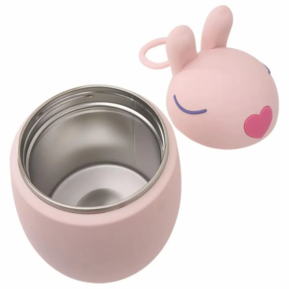 Boîte repas isotherme Lapin | Rose pâle