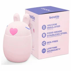 Boîte repas isotherme Lapin | Rose pâle