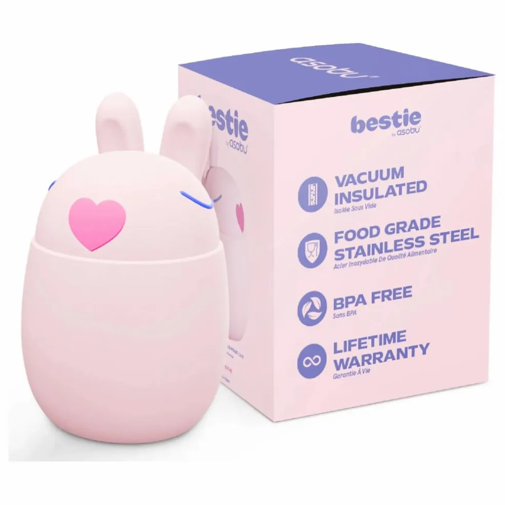 Boîte repas isotherme Lapin | Rose pâle