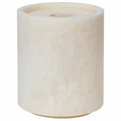 Boîte ronde à coton-tige avec couvercle Mist | Rose