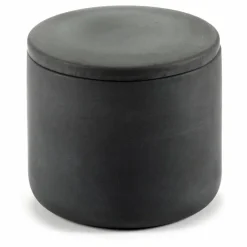 Boîte ronde avec couvercle | Gris foncé