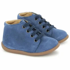 Botillons Stand Up Nubuck | Bleu jean