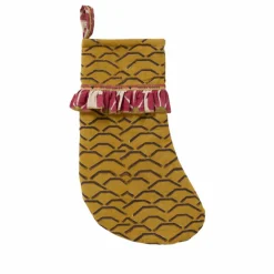 Botte de Noël en coton | Ocre