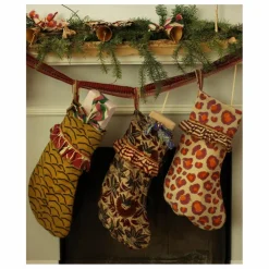 Botte de Noël en coton | Ocre