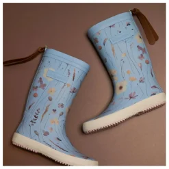 Bottes de Pluie Fashion Fleurs | Bleu ciel