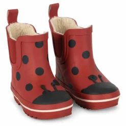 Bottes de Pluie Fourrées Cinelle | Rouge