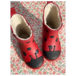 Bottes de Pluie Fourrées Cinelle | Rouge
