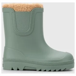Bottes de Pluie Fourrées Verona Borrego | Vert amande