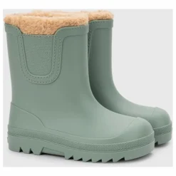 Bottes de Pluie Fourrées Verona Borrego | Vert amande