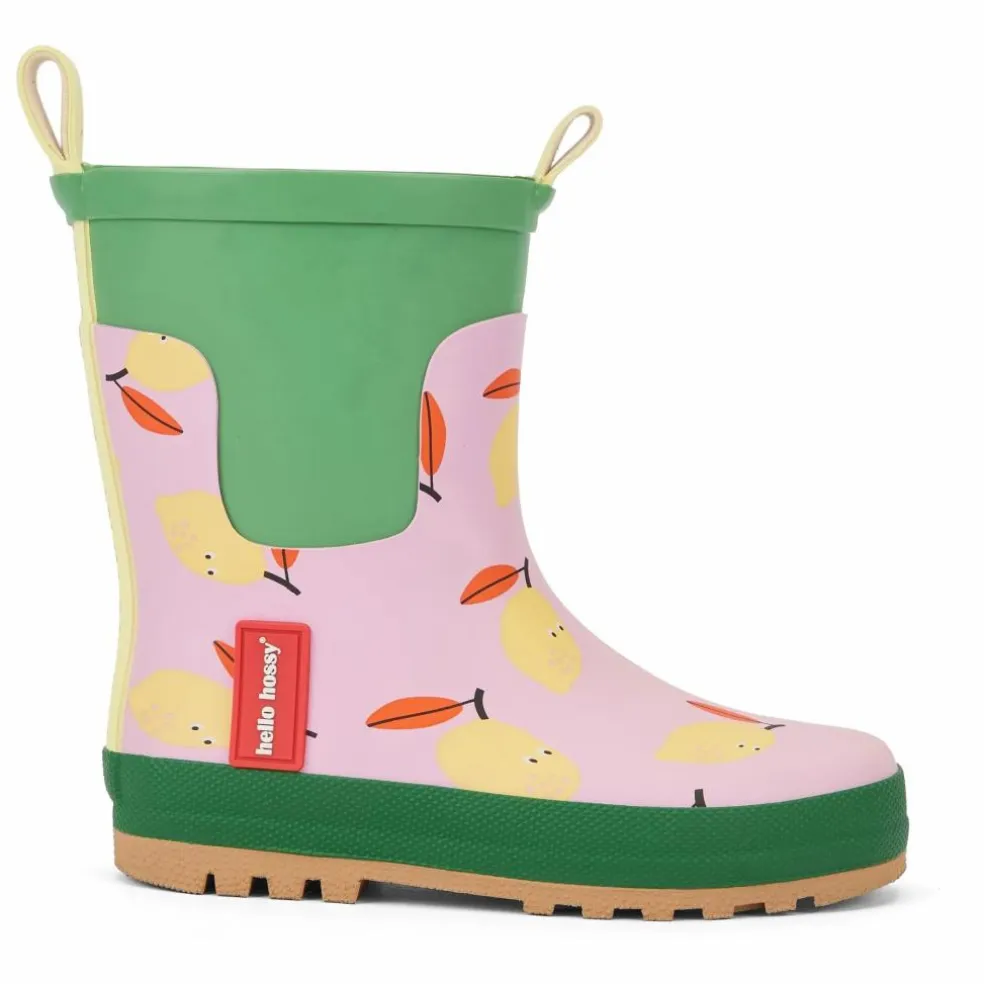 Bottes de Pluie Lemony Citron | Rose pâle